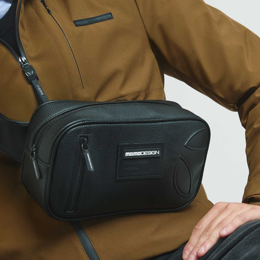 Momodesign marsupio business Essential in dollaro PU Nero