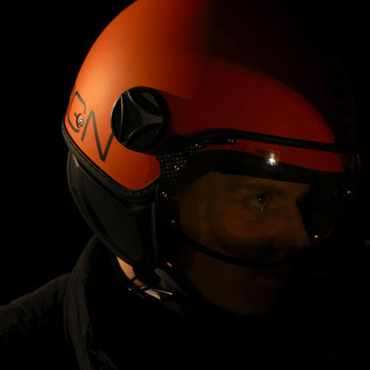 Casco moto jet FGTR CLASSIC Mono E2206 Arancione opaco / nero
