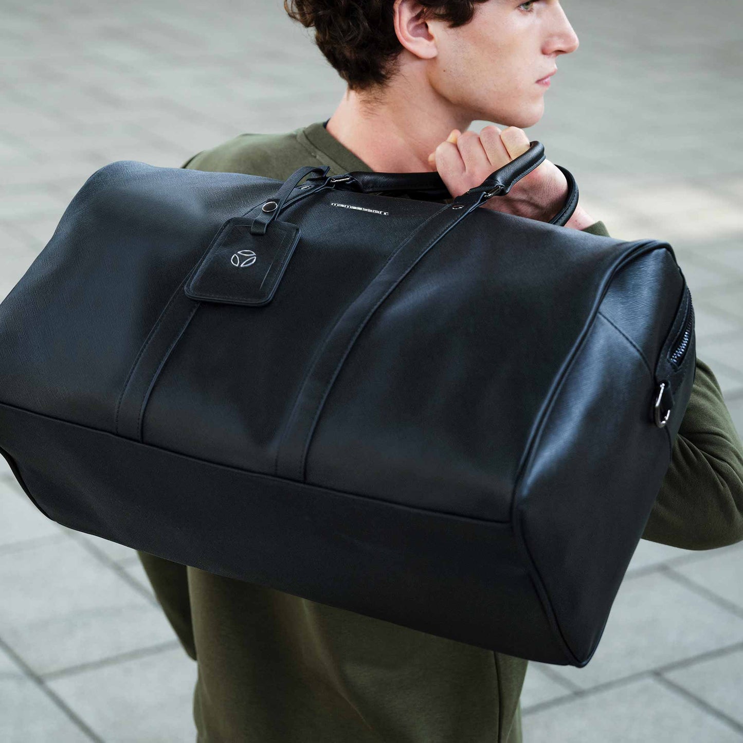 Momodesign Borsone Unico in Saffiano Nero