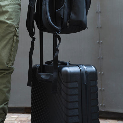 MOMODESIGN Trolley Cosmo S nero opaco con rigatura 3d