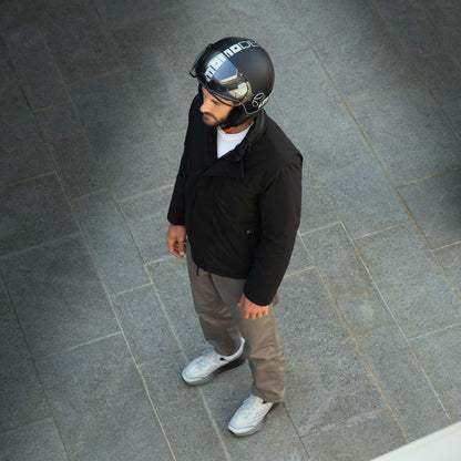 Casco moto jet FGTR EVO Mono E2206 Nero opaco / silver