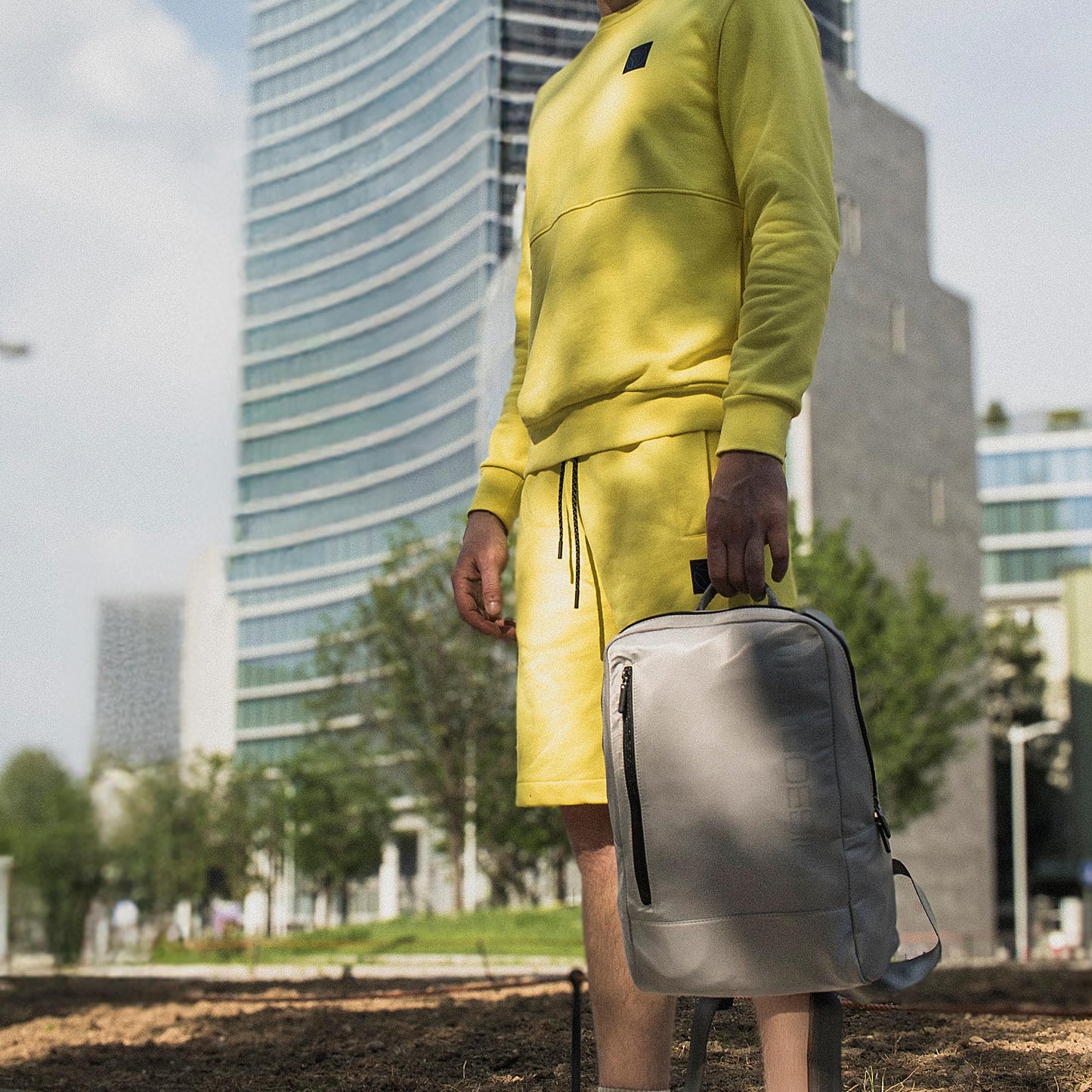 Momodesign Zaino Sportivo Gear in nylon grigio