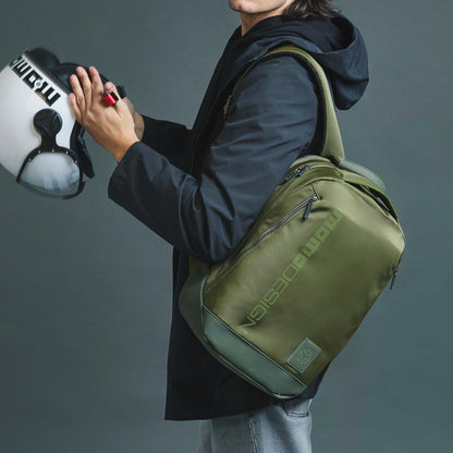 Momodesign zaino sportivo Ovo plus grande in nylon verde militare