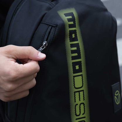 Momodesign Zaino Sportivo Gear Nero / Giallo stripes