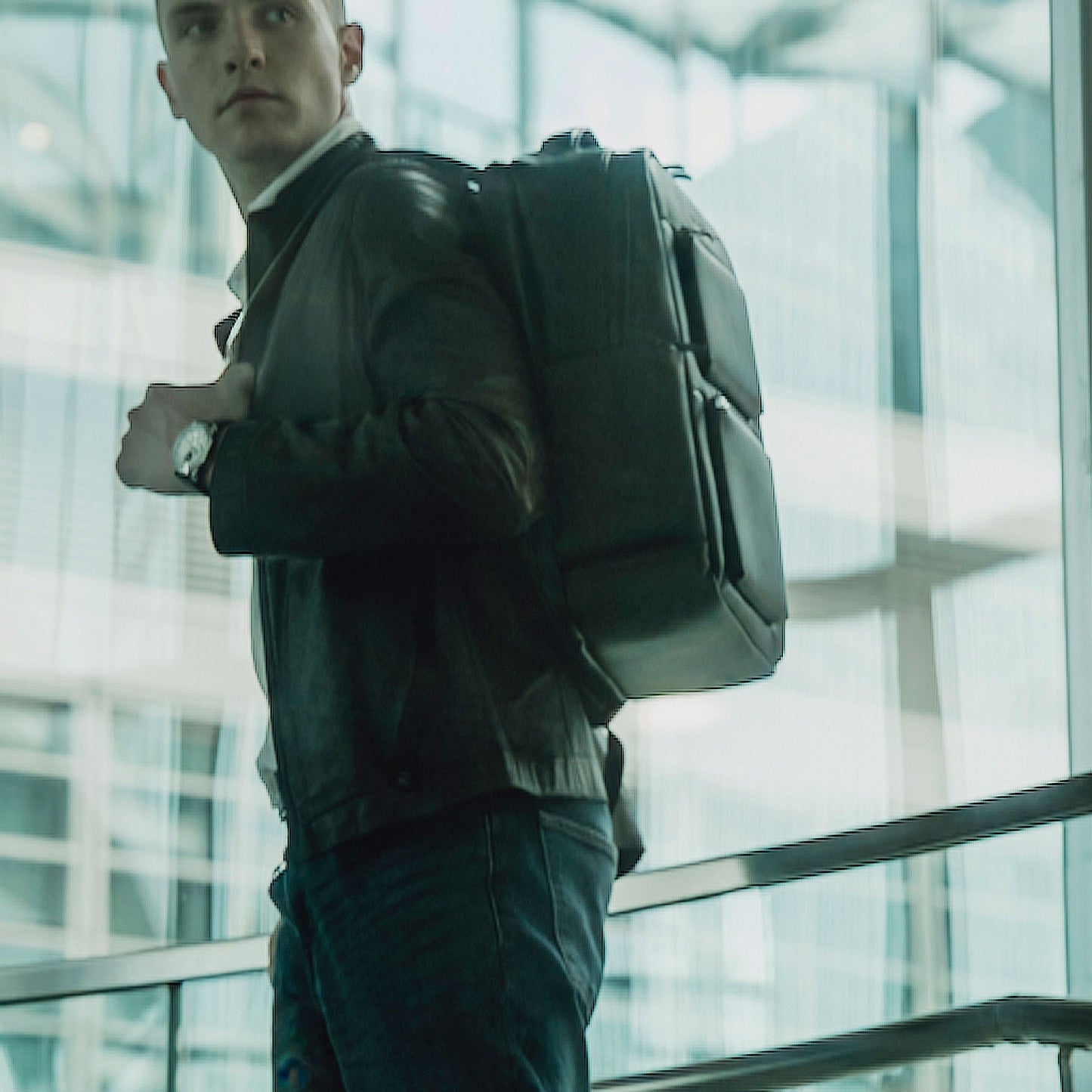 Momodesign Zaino Business in nappa pu 2 tasche nero