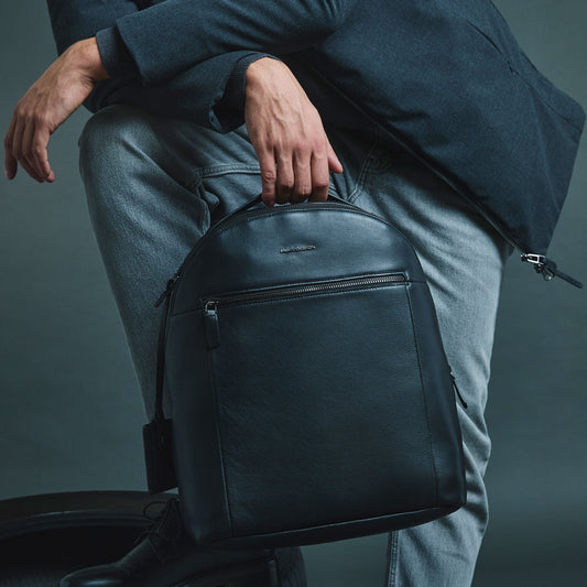 Momodesign Zaino Madrid in pelle nera