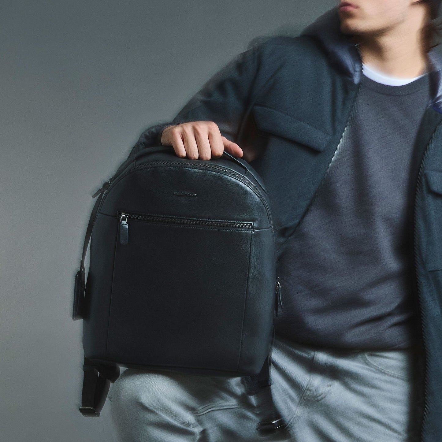 Momodesign Zaino Madrid in pelle nera