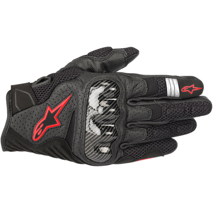 Guanti Moto Estivi ALPINESTARS SMX-1 Air V2 Nero-Rosso Fluo