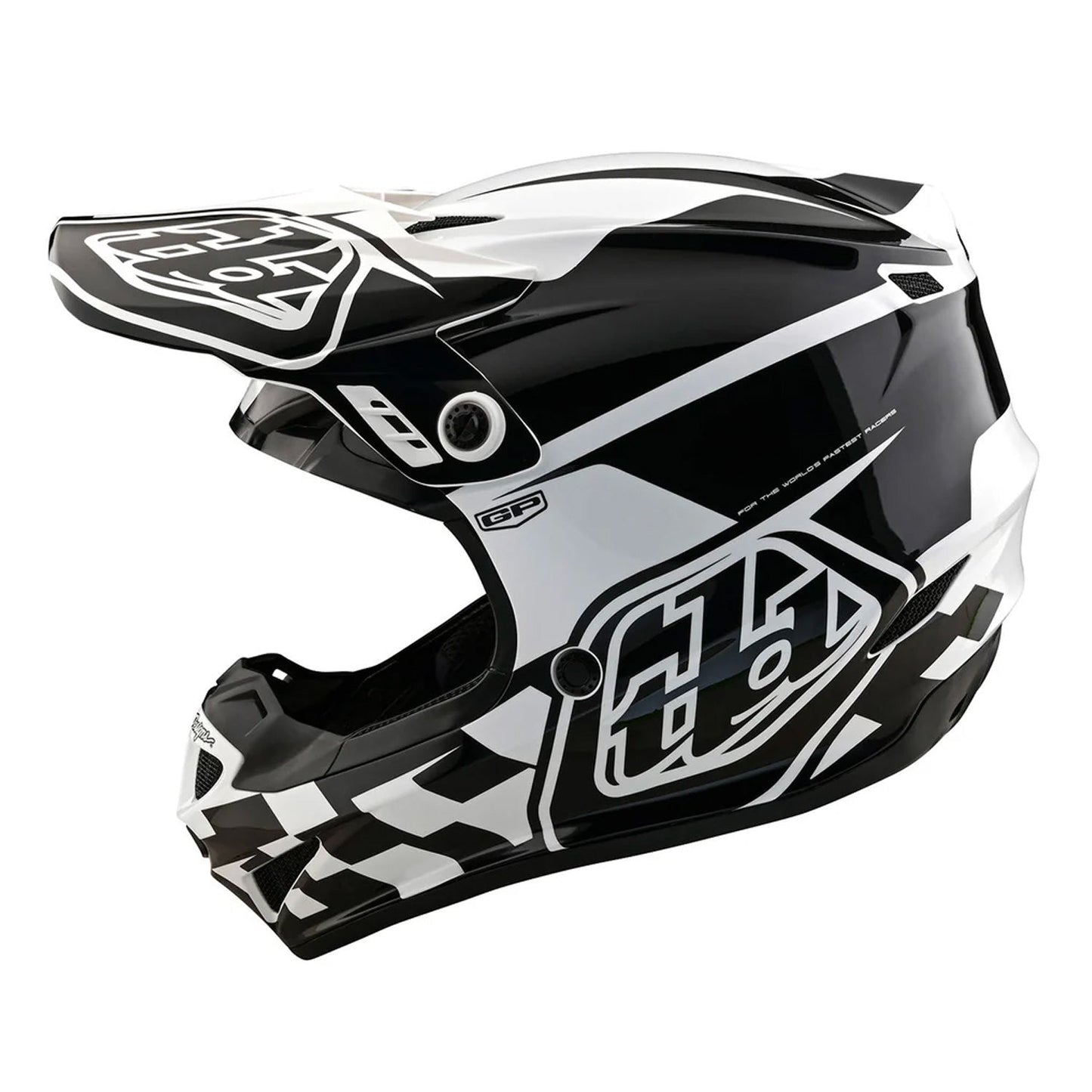 Troy Lee Designs GP Helmet Check Up White/Black
