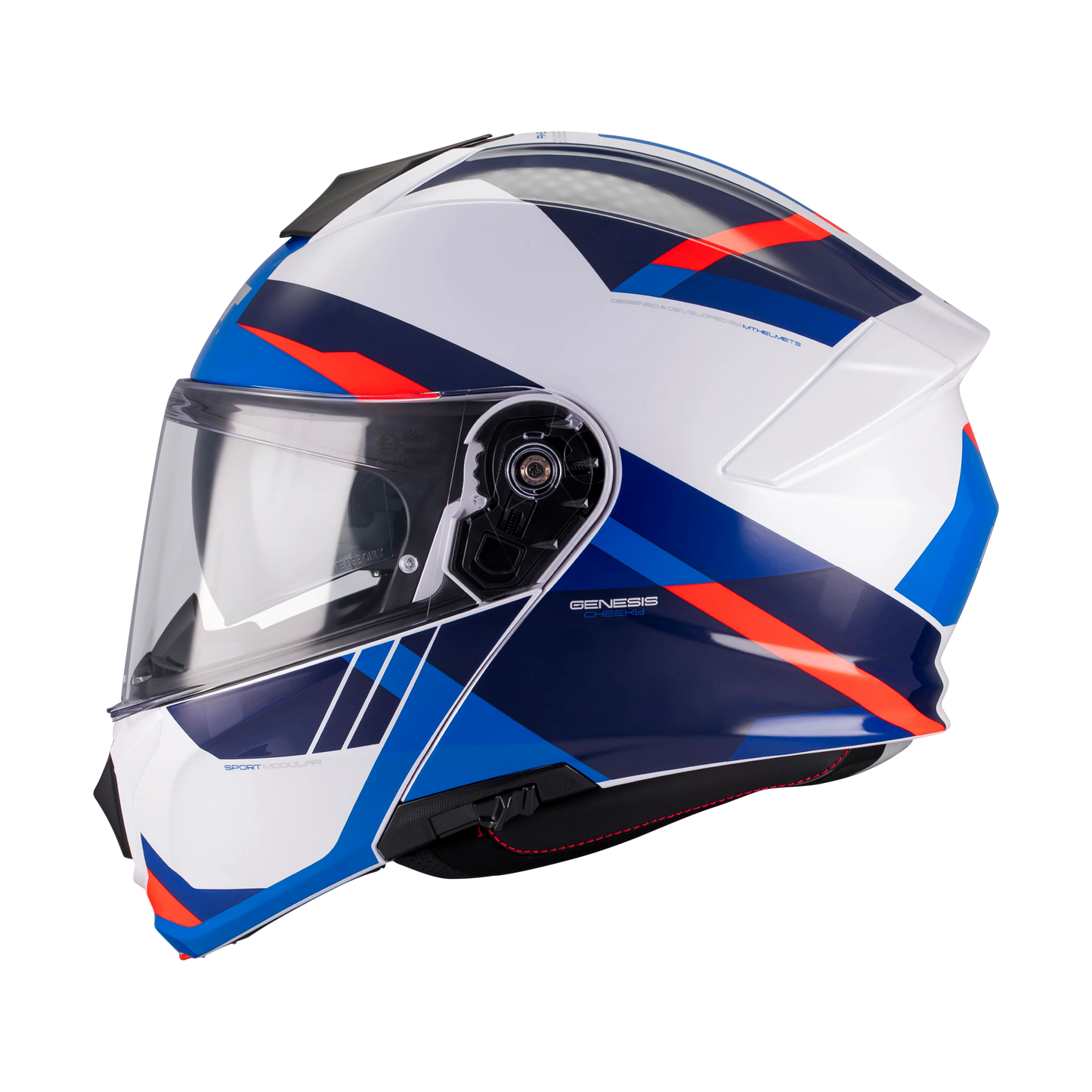 MT casco MODULAR GENESIS R SV CHEEKY A7 BRILLO