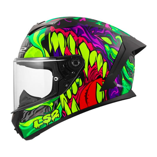 LS2 Rapid III Helmet Lycant Green/Yellow/Purple Gloss
