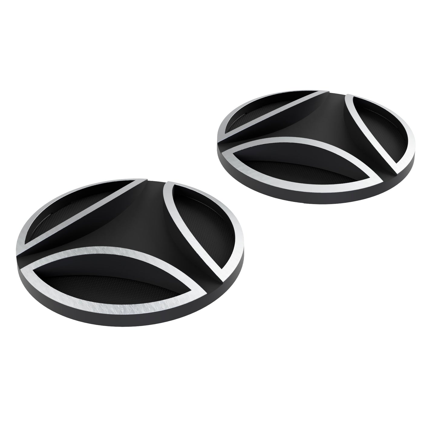 Viti laterali logate in metallo nero-silver ricambio Nuovo FGTR E2206