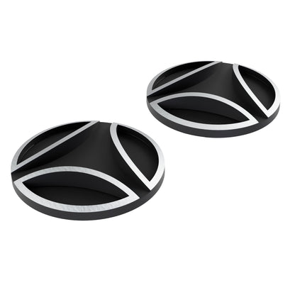 Viti laterali logate in metallo nero-silver ricambio Nuovo FGTR E2206