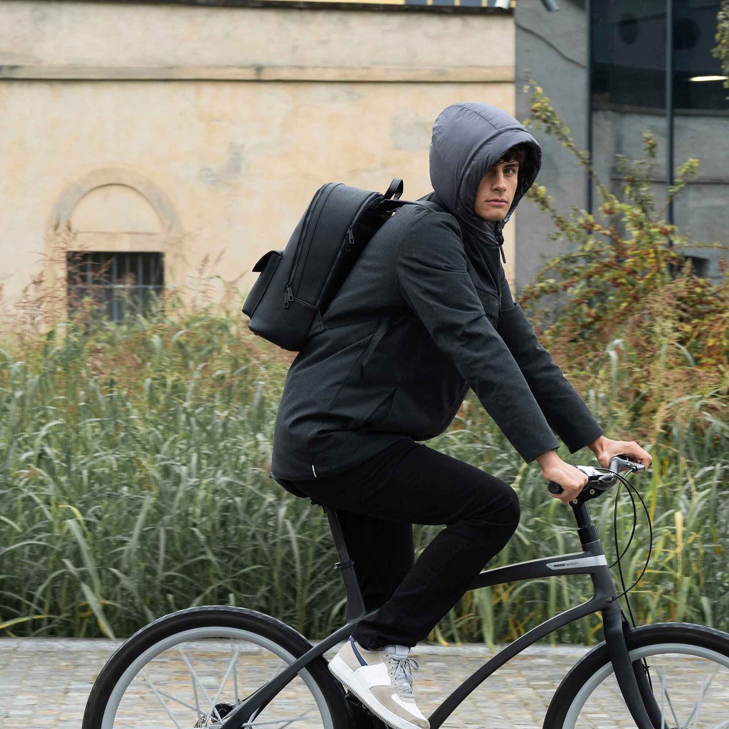 Momodesign Zaino Business Unico in saffiano nero