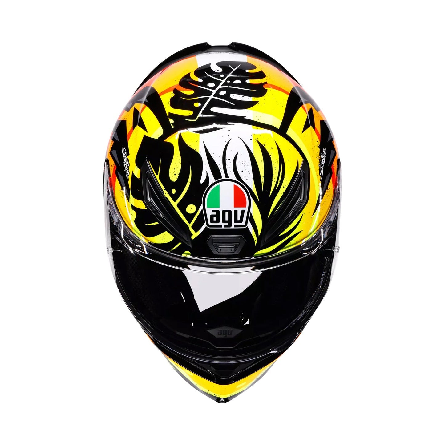 Agv K1 S E22.06 Helmet Tropicrush Black/Orange Gloss