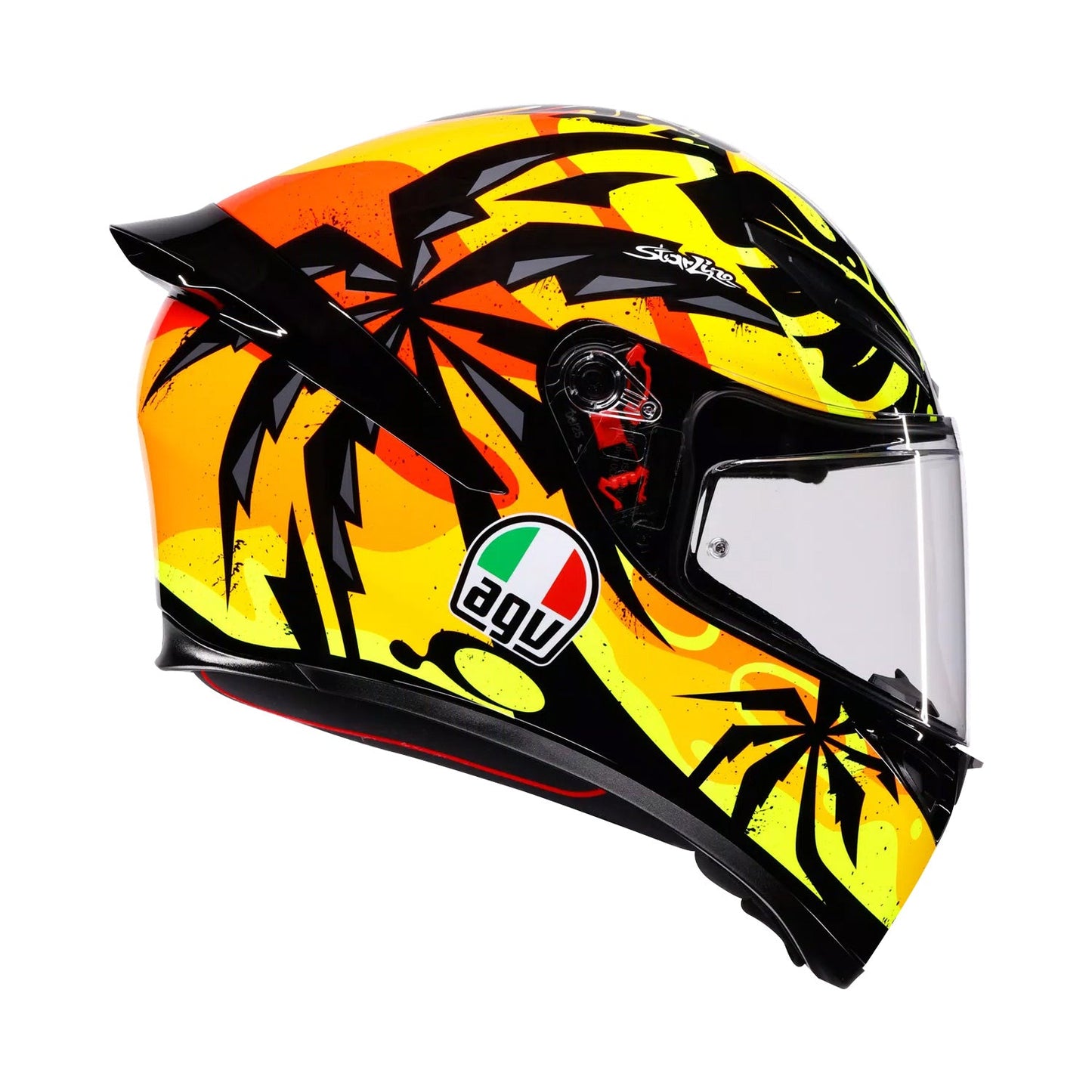 Agv K1 S E22.06 Helmet Tropicrush Black/Orange Gloss
