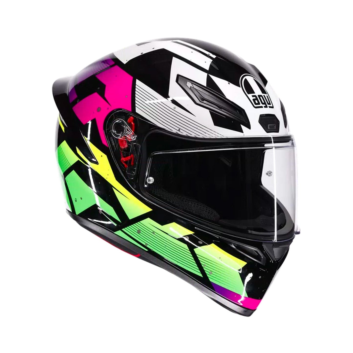 Agv K1 S E22.06 Helmet Punkpulse Black/Purple/Lime Gloss