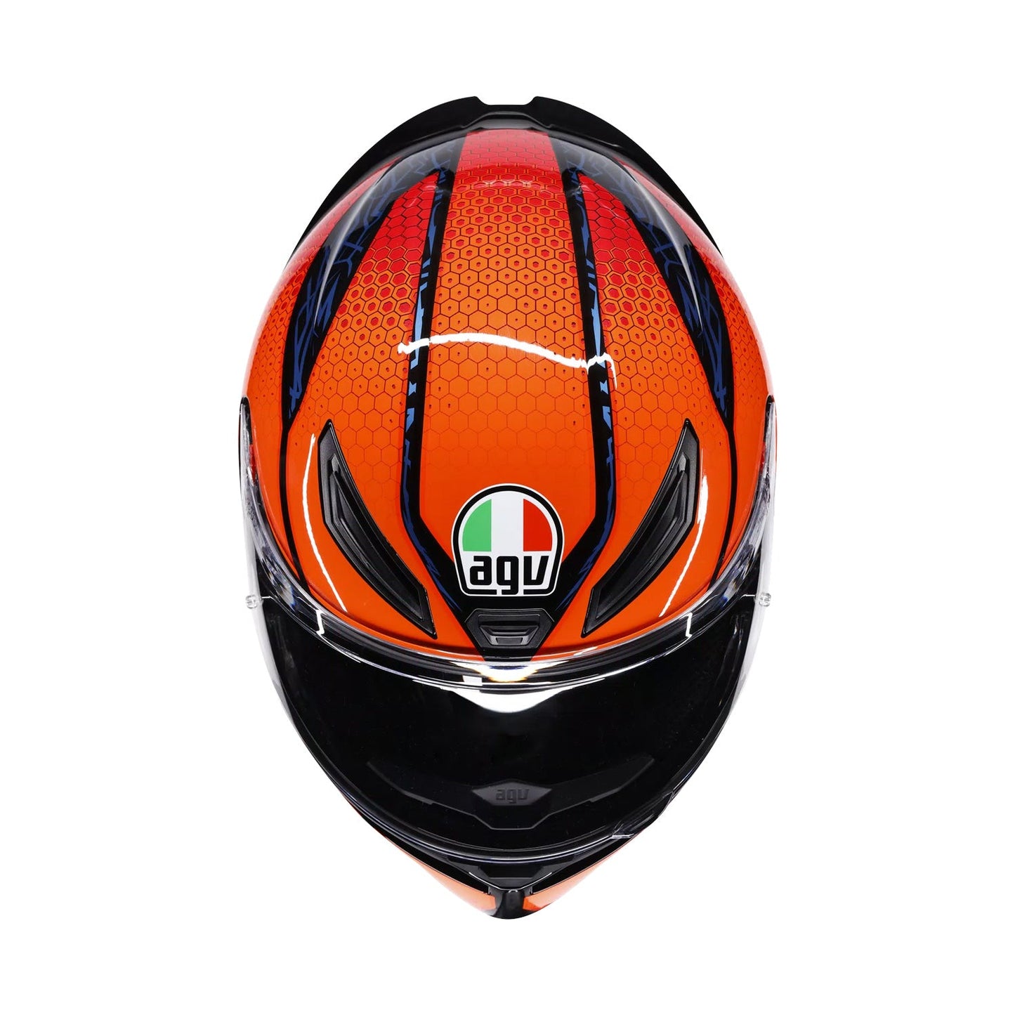 Agv K1 S E22.06 Helmet Speedarmor Black/Orange/Blue Gloss