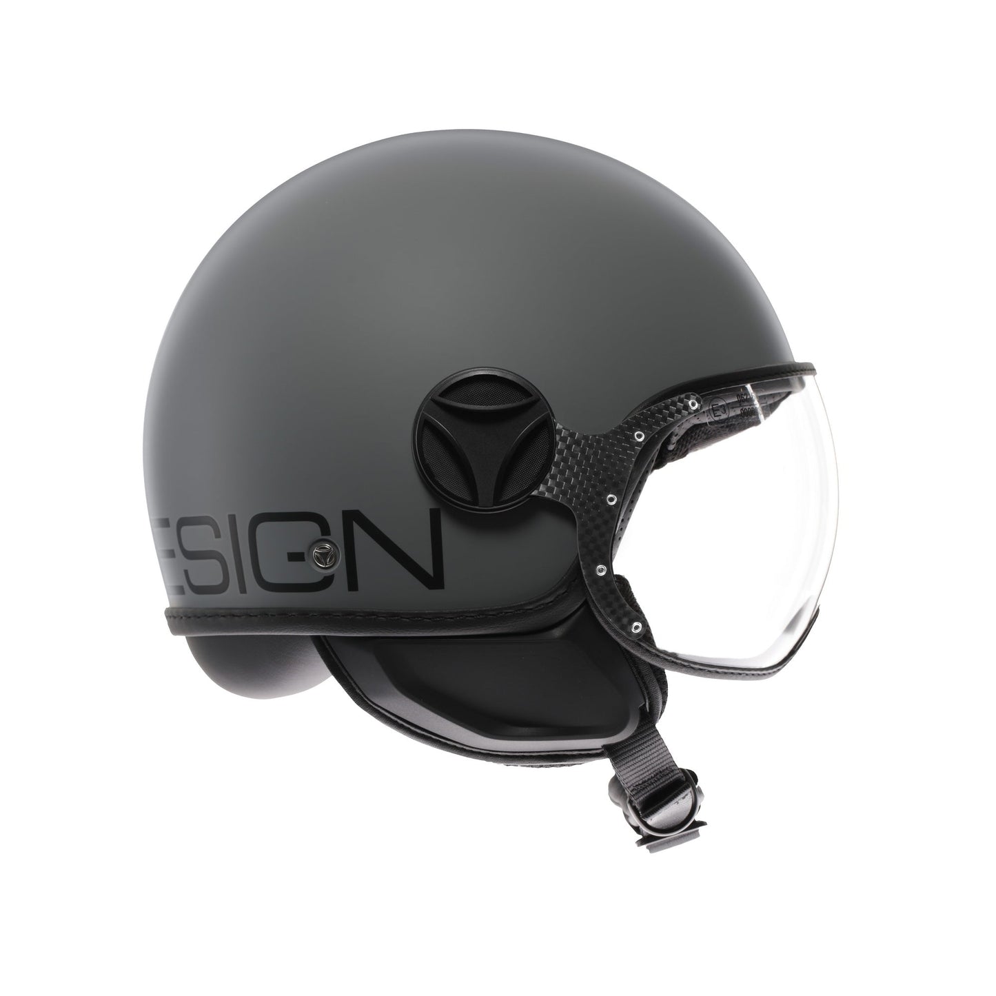 Casco moto jet FGTR CLASSIC Mono E2206 Grigio opaco / nero