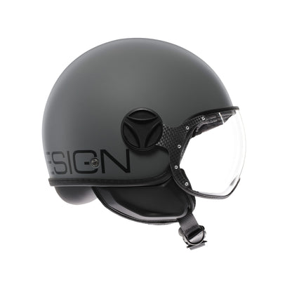 Casco moto jet FGTR CLASSIC Mono E2206 Grigio opaco / nero