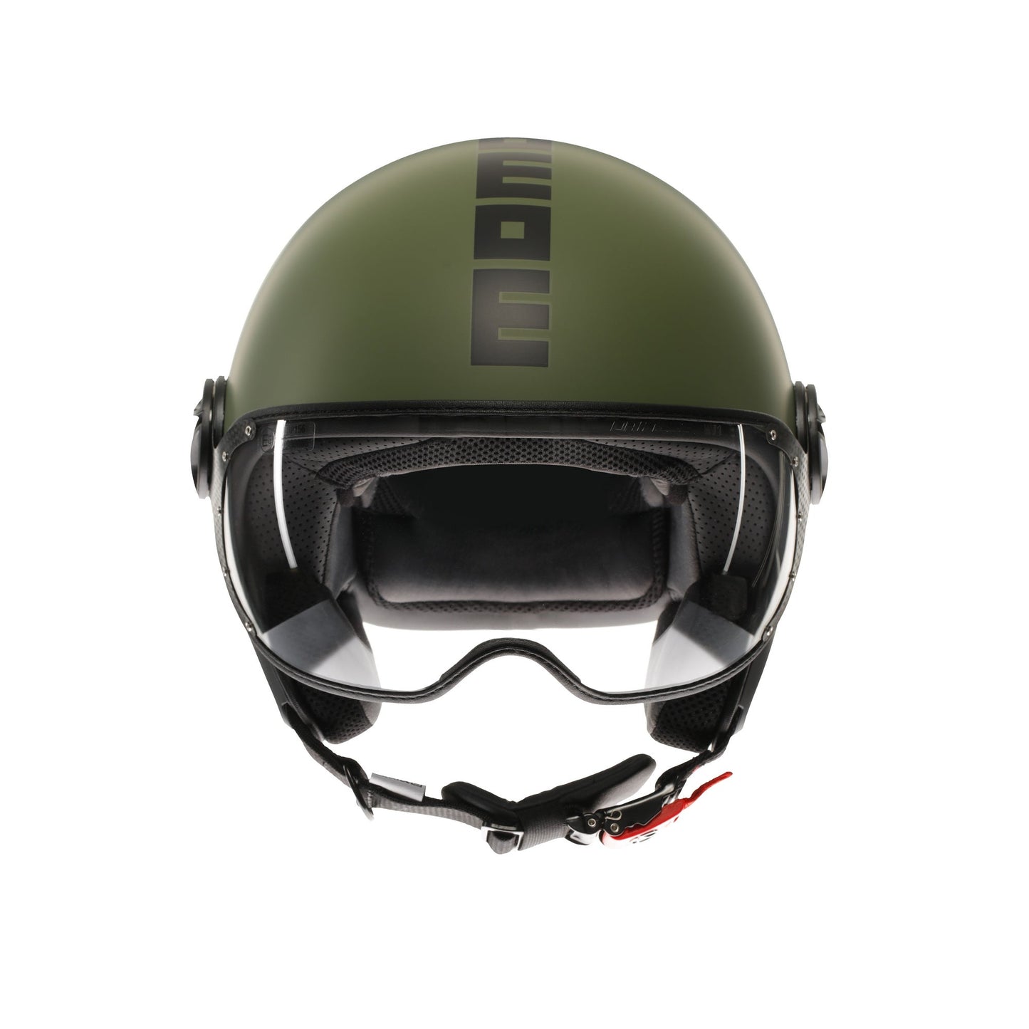 Casco moto jet FGTR CLASSIC Mono E2206 Verde militare opaco / nero