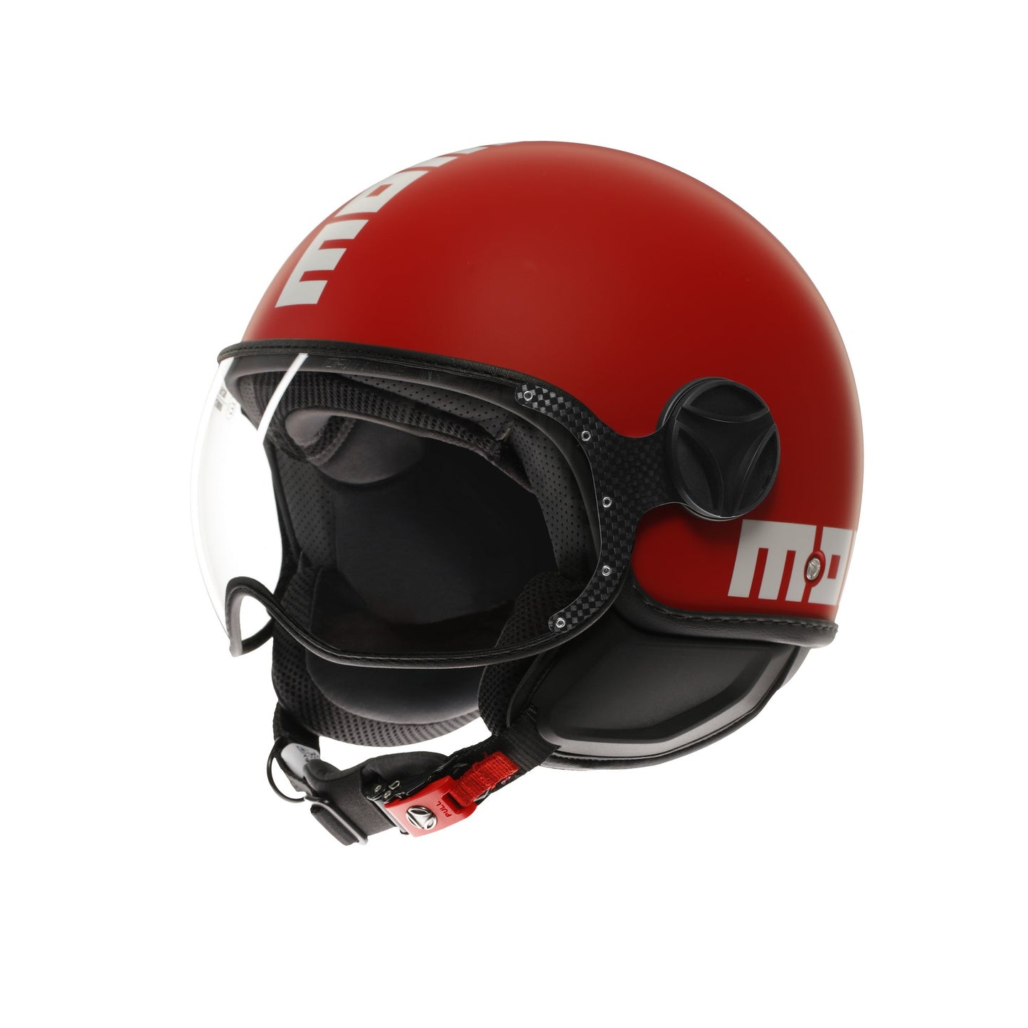 Casco moto jet FGTR CLASSIC Candy E2206 Rosso opaco / bianco