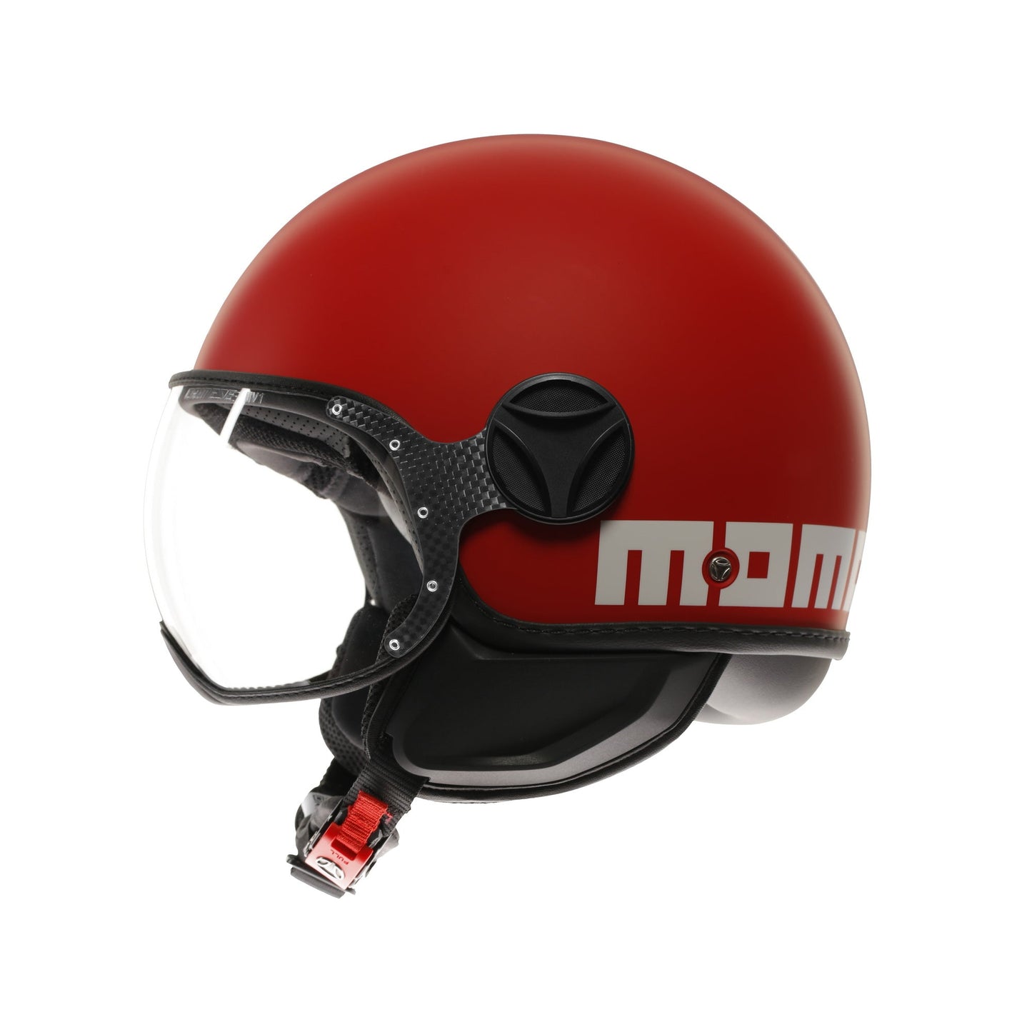 Casco moto jet FGTR CLASSIC Candy E2206 Rosso opaco / bianco