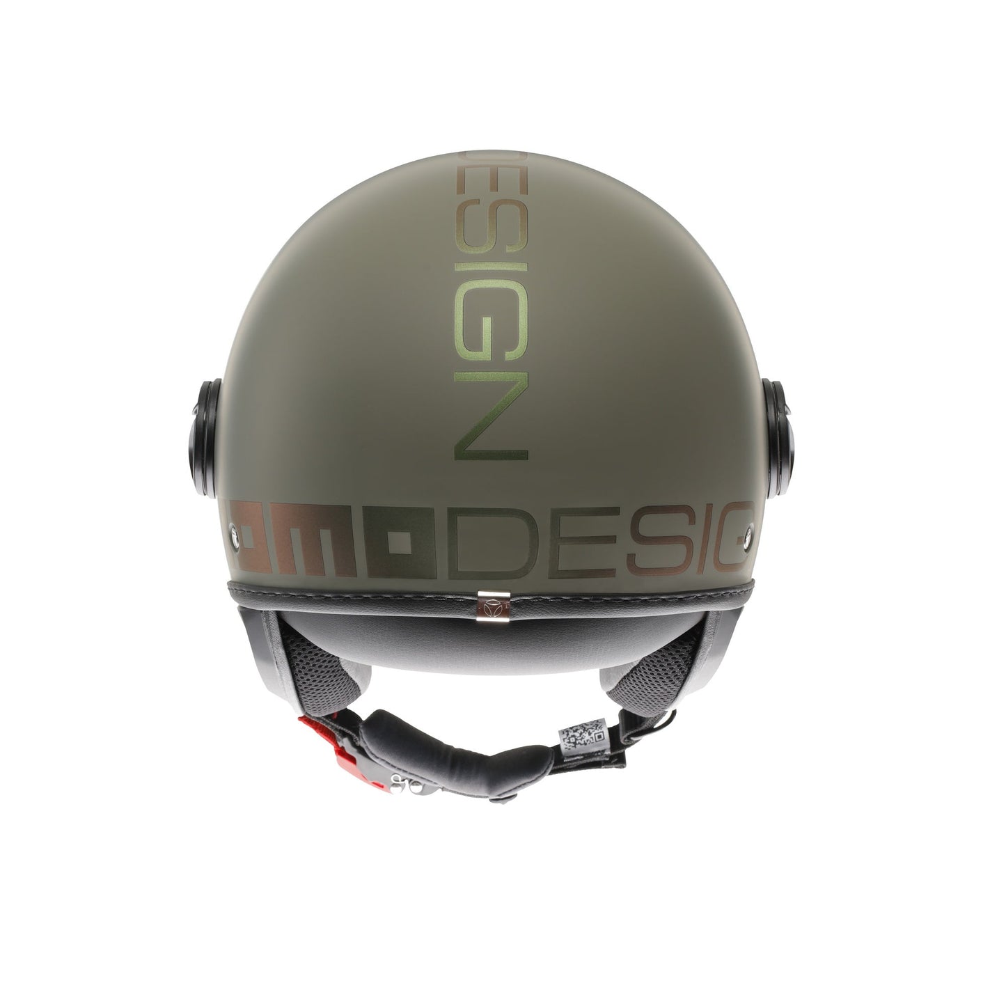 Casco moto jet FGTR CLASSIC Flip E2206 Verde opaco / bronzo