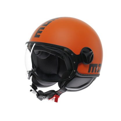Casco moto jet FGTR CLASSIC Mono E2206 Arancione opaco / nero