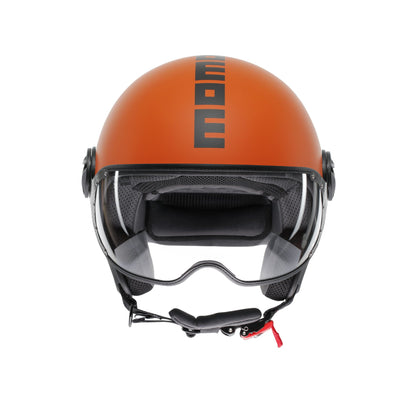 Casco moto jet FGTR CLASSIC Mono E2206 Arancione opaco / nero