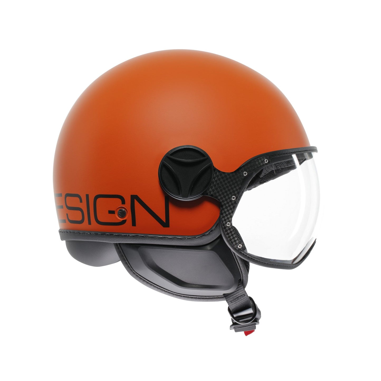 Casco moto jet FGTR CLASSIC Mono E2206 Arancione opaco / nero