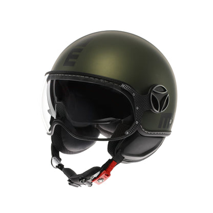 Casco moto jet FGTR EVO Mono E2206 Verde opaco / nero
