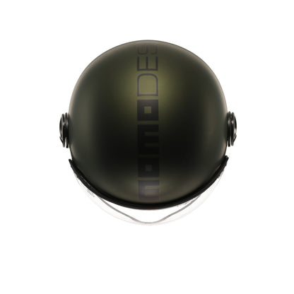 Casco moto jet FGTR EVO Mono E2206 Verde opaco / nero