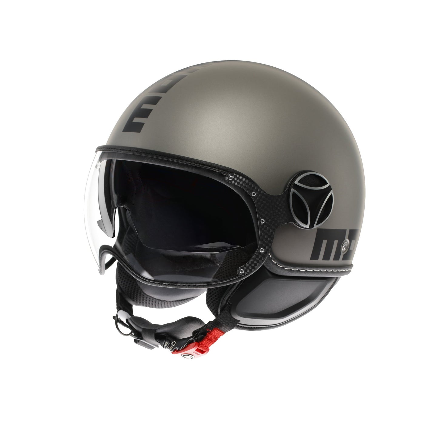Casco moto jet FGTR EVO Mono E2206 Titanio opaco / nero