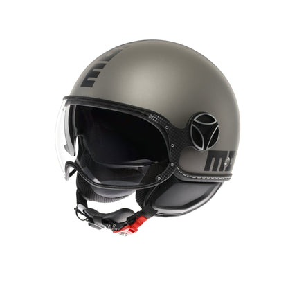 Casco moto jet FGTR EVO Mono E2206 Titanio opaco / nero