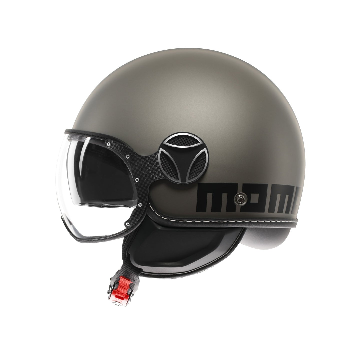 Casco moto jet FGTR EVO Mono E2206 Titanio opaco / nero