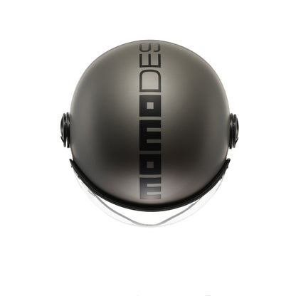 Casco moto jet FGTR EVO Mono E2206 Titanio opaco / nero