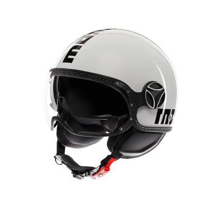 Casco moto jet FGTR EVO Mono E2206 Bianco quarzo lucido / nero