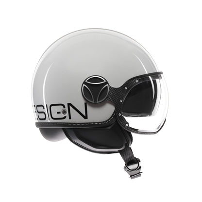 Casco moto jet FGTR EVO Mono E2206 Bianco quarzo lucido / nero
