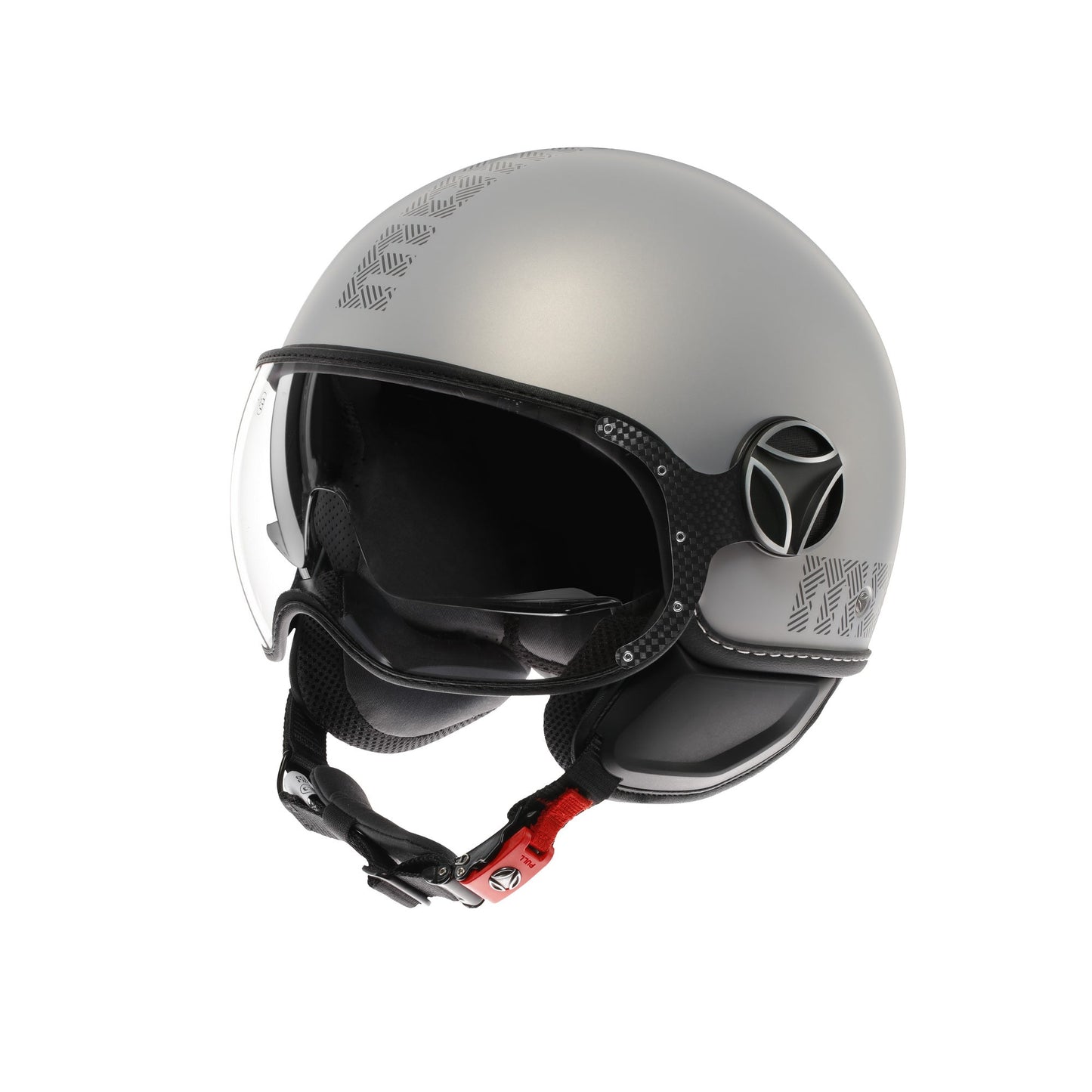 Casco moto jet FGTR EVO HIP E2206 Grigio opaco / texture grigia ceruleo