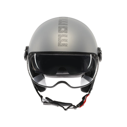 Casco moto jet FGTR EVO HIP E2206 Grigio opaco / texture grigia ceruleo
