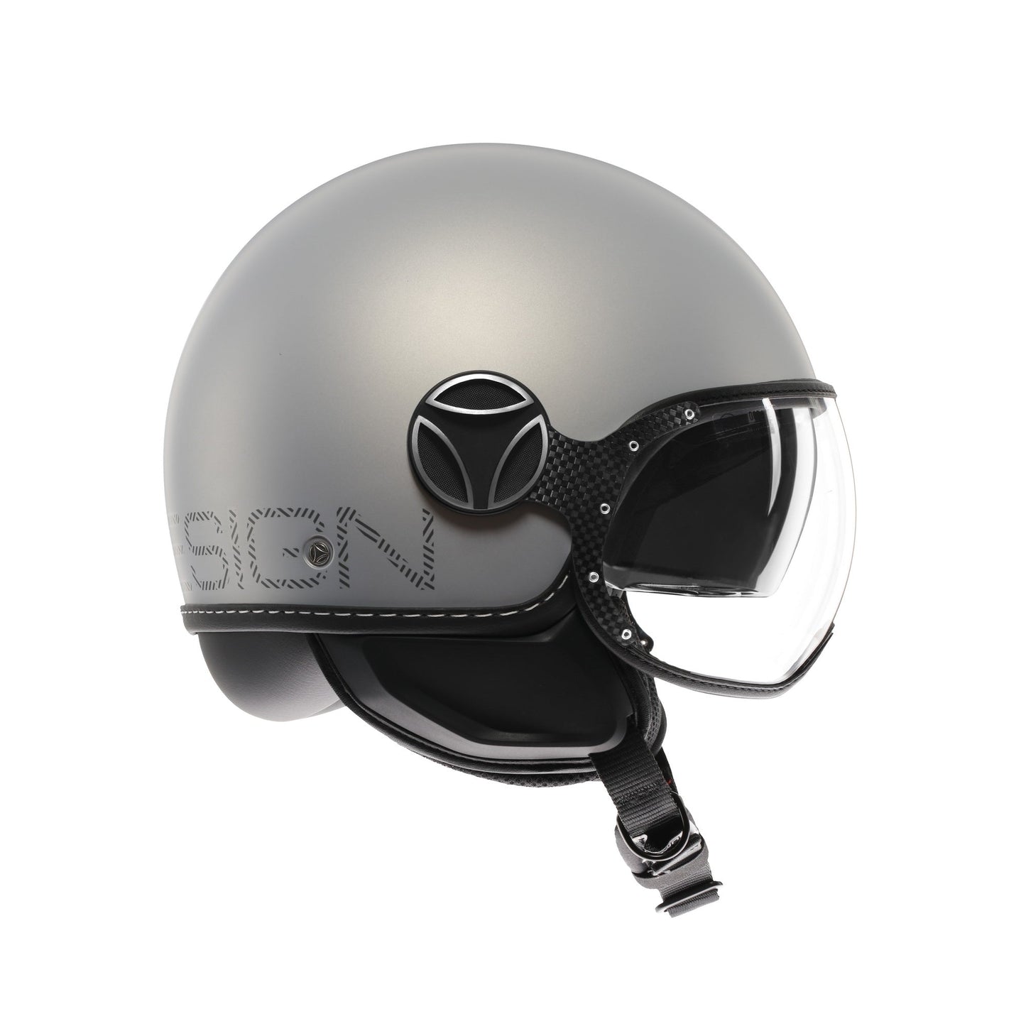 Casco moto jet FGTR EVO HIP E2206 Grigio opaco / texture grigia ceruleo