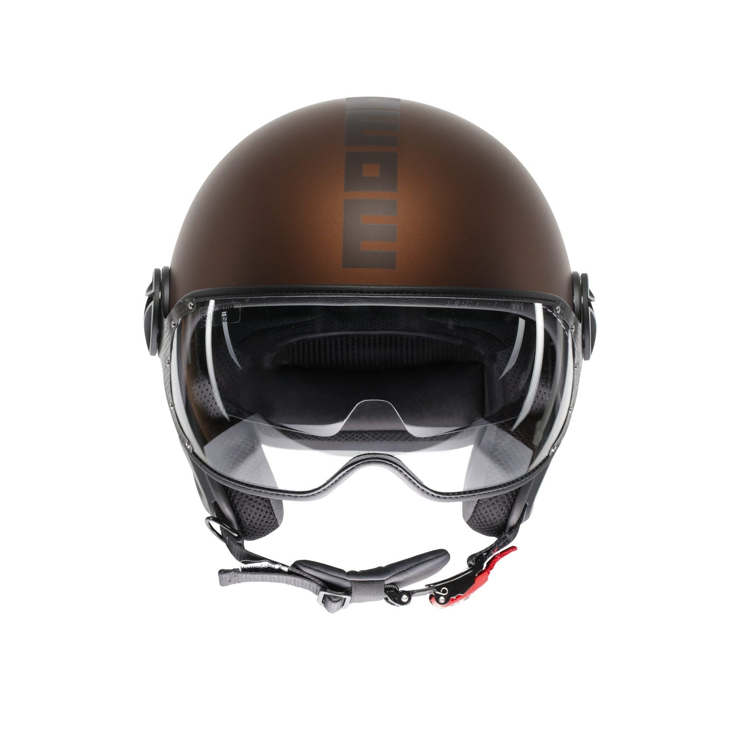 Casco moto jet FGTR EVO Mono E2206 espresso opaco / nero