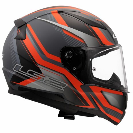 LS2 FF353 RAPID II FLITZ MATT ORANGE GREY