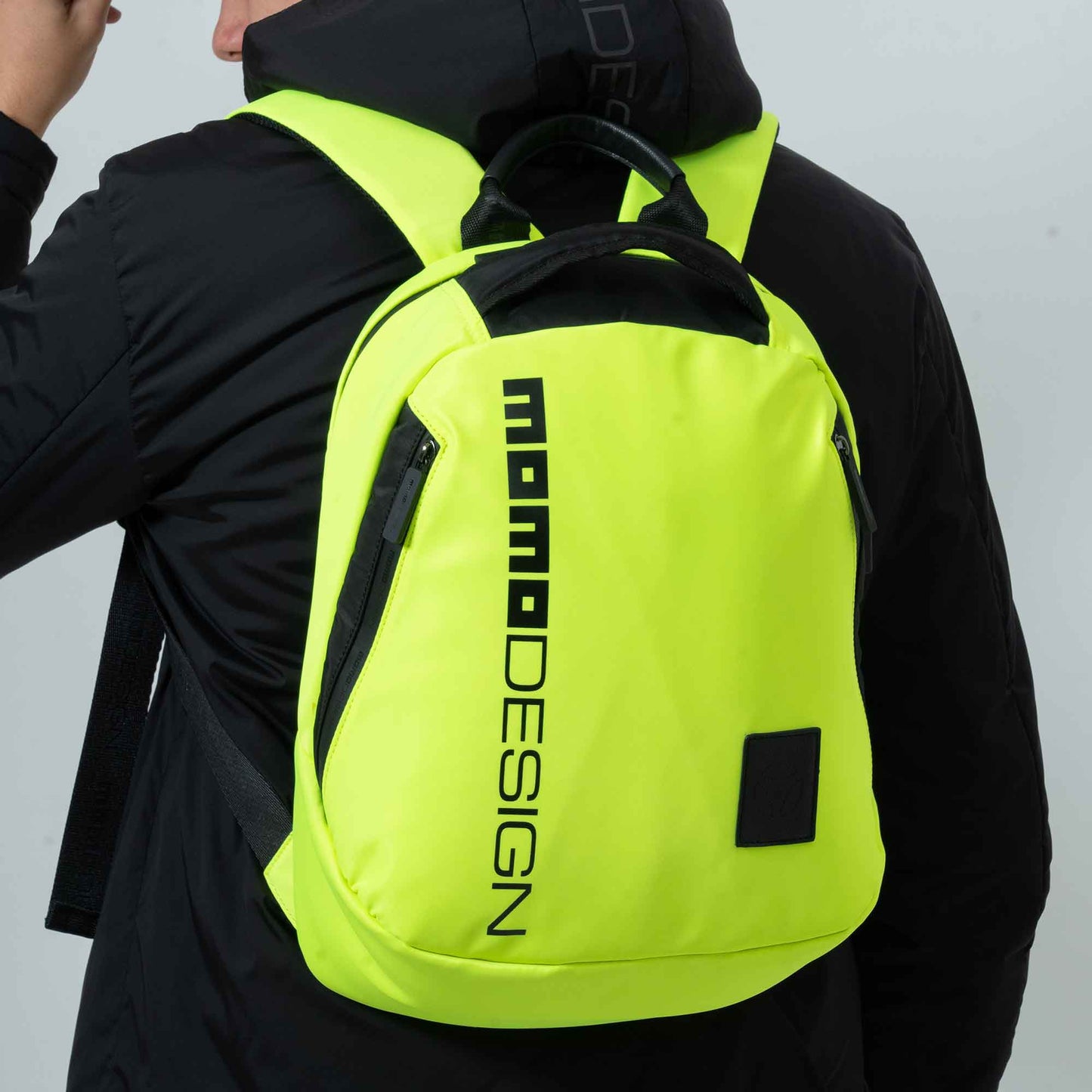 Momodesign Zaino Sportivo OVO Giallo Fluo / Nero