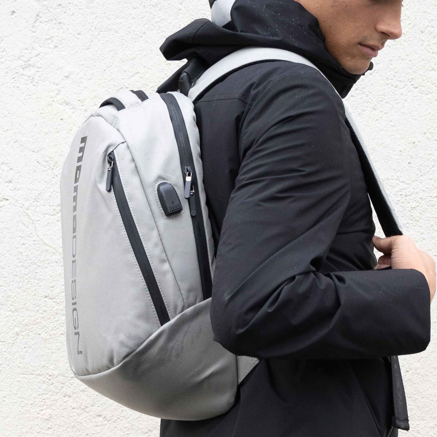 Zaino sportivo Momodesign OVO Trend grigio decal nera