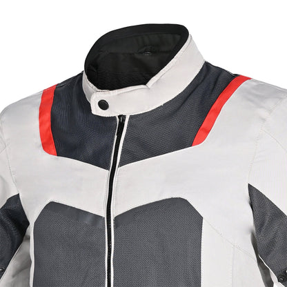 R-TECH SPIRAL MESH GIACCA DE ESTATE UOMO GHIACCIO GRIGIO OSCURO NERO ROSSO
