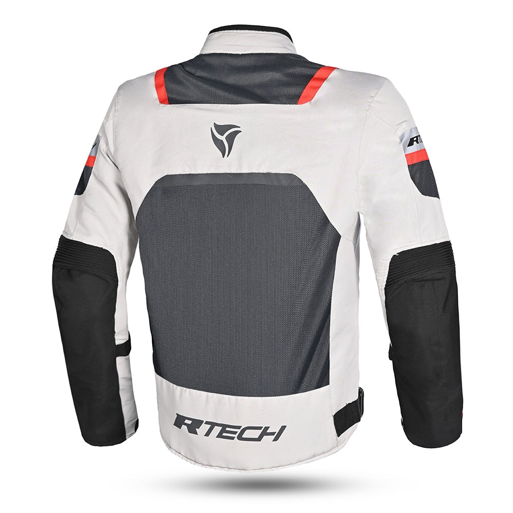 R-TECH SPIRAL MESH GIACCA DE ESTATE UOMO GHIACCIO GRIGIO OSCURO NERO ROSSO
