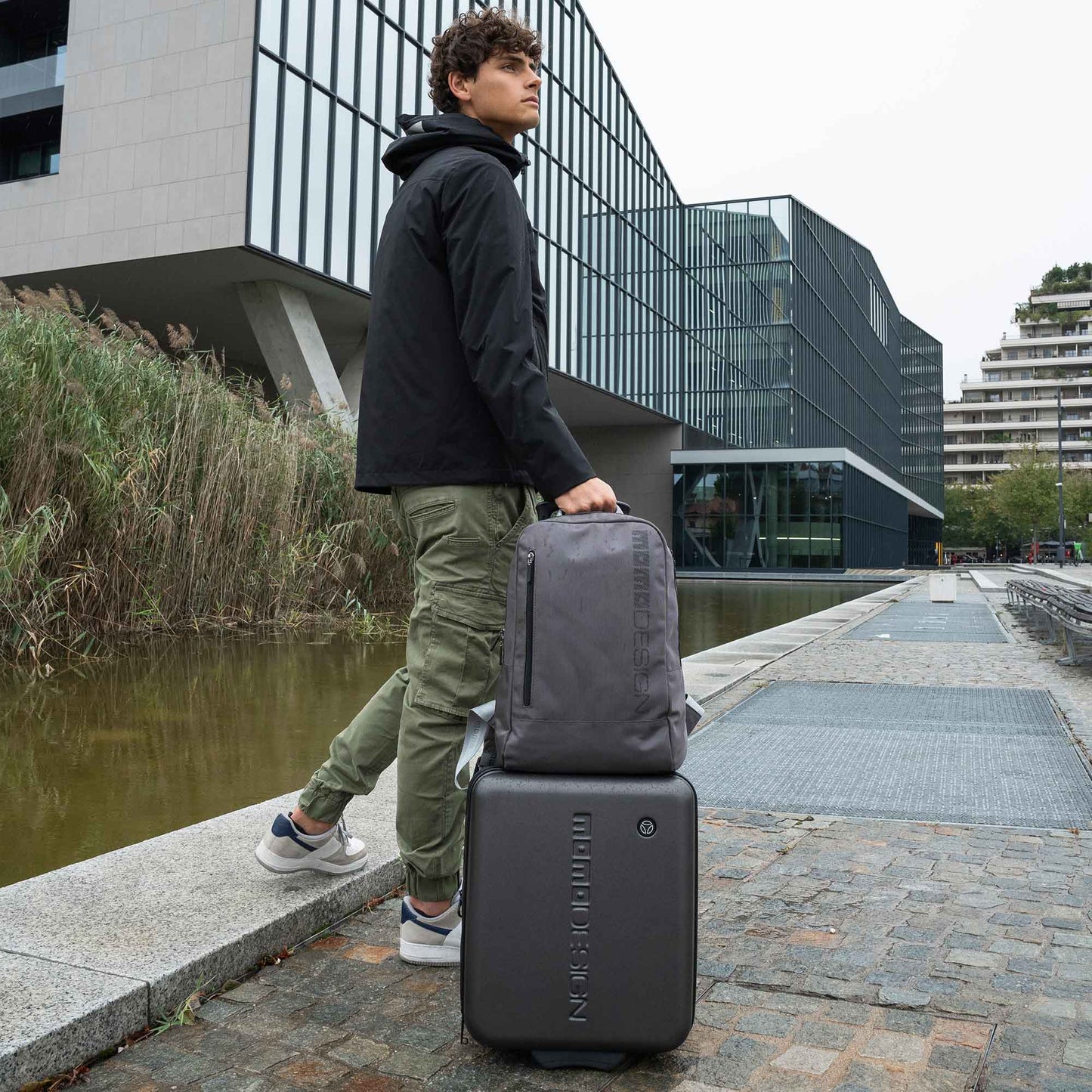 Momodesign Zaino Sportivo Gear in balistico grigio