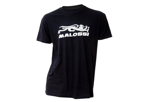 Maglietta MALOSSI T-Shirt nera con logo e leone Malossi